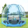 Pop Up Bubble Tent for 4-8 People - 10x10ft Large Oversize Weather Proof Pod - Cold Protection Camping Tent - Winter Instant Igloo Tent for Outdoor Activities Blue view 1