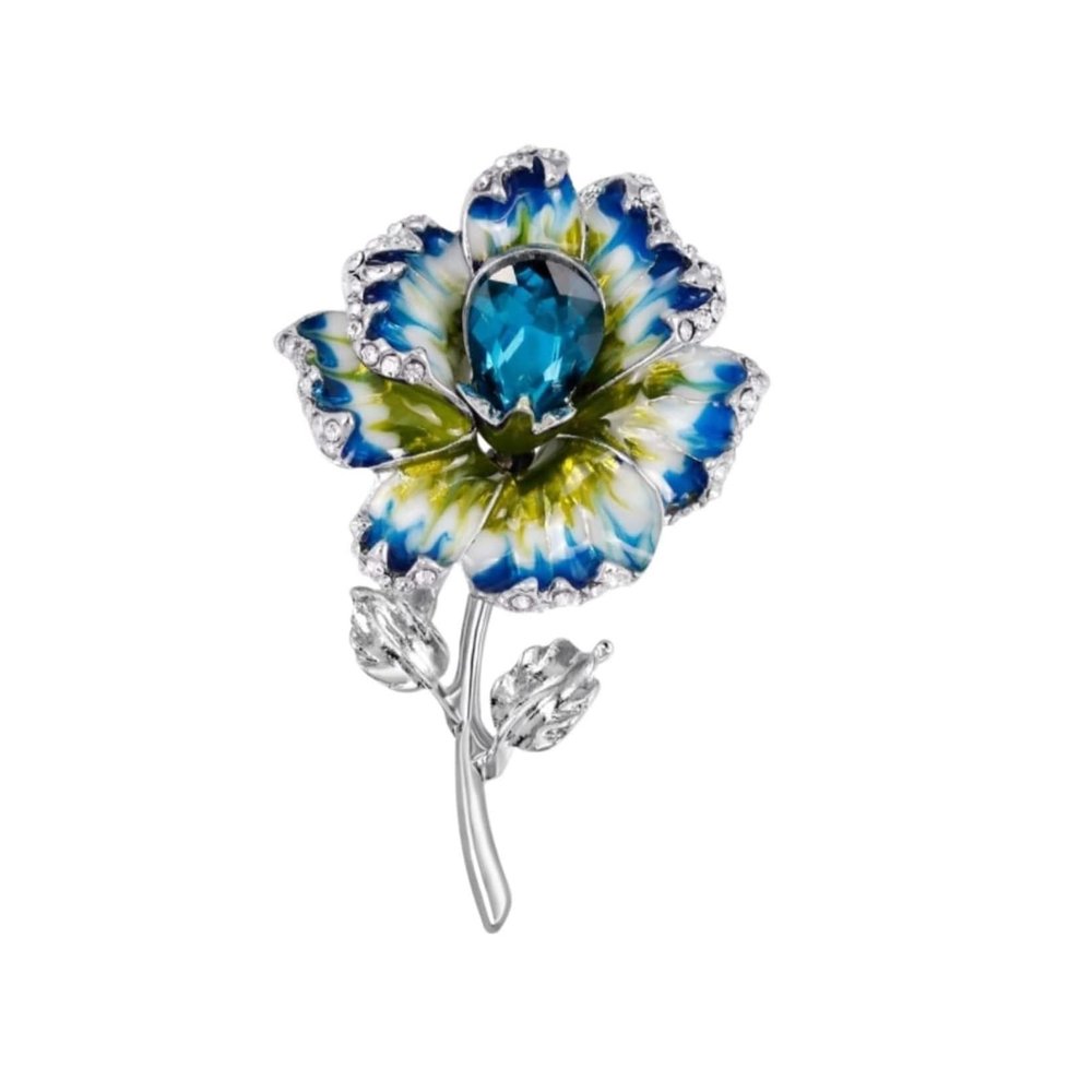 GTEFSWS Brooches Brooch Color Glaze Sun Flower Brooch Lady Personality Temperament Anti-Light Pin Clothing Accessories Pin for Women Fashion