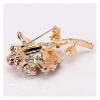GTEFSWS Brooches Brooch Color Glaze Sun Flower Brooch Lady Personality Temperament Anti-Light Pin Clothing Accessories Pin for Women Fashion view 4