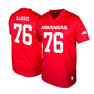 Genuine Collective EMarion Harris - 76 Arkansas Razorbacks Nil Football Jersey, Red