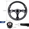 QYMOPAY 12.5 Inch Boat Steering Wheel with 3/4 Axle Marine Steering Wheel Adapter, Yachts, Pontoon Boats view 2
