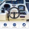 QYMOPAY 12.5 Inch Boat Steering Wheel with 3/4 Axle Marine Steering Wheel Adapter, Yachts, Pontoon Boats view 4