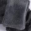 LiuliuBull Plush Winter Women Gloves Warm Touch Screen Gloves Female Windproof Full Fingers Mittens Driving Ski Girls Ladies(Gray) view 2
