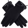 LiuliuBull Plush Winter Women Gloves Warm Touch Screen Gloves Female Windproof Full Fingers Mittens Driving Ski Girls Ladies(Gray) view 4
