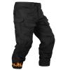 MERJAZ Men's Fleece Lined Tactical Pants Thermal Camo Cargo Pants Winter Waterproof Hiking Pants Insulated Work Pants Black 32 view 1