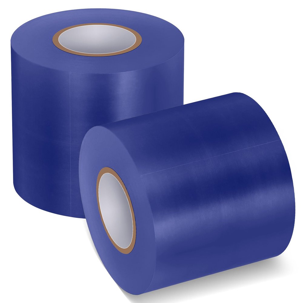 Pangda Wrestling Mat Tape 3 or 4 Inch Heavy Duty 7 Mil PVC Carpet Tape for Wrestling Grappling Exercise Mats Seaming Cover Gym Floor Carpet Seam(3'',Royal Blue,2 Rolls)