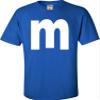 2T Royal Toddler Lowercase m Colorful Halloween Group Toddler T-Shirt view 4
