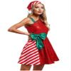 winying Women Christmas Santa Claus Costume Sequins Dance Dress with Santa Hat Set Xmas Party Costume Red XX-Large view 4