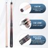 AB Earth 36 Inch/ 42 Inch/ 48 Inch Short Pool Cue Stick for Kids, Canadian Maple Billiard Cues for Tight Spaces (Natural 36") view 3