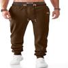 JMIERR Mens Fleece Sweatpants with Drawstring and Zip Pockets Tapered Track Gym Running Joggers Sweat Pants Athletic Trousers, XL, Chestnut view 1
