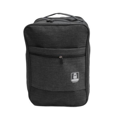 Shoe Bags for Travel, 3 Layers Travel Shoe Bag Holds 3 Pair of Shoes Waterproof Portable Shoe Storage Bag for Travel Camping Daily Use(Black)(Black)