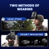 AILNJUC Night Vision Goggles Head Mounted, 1312FT Night Vision Binoculars Compatible with Military Tactical Helmet, Infrared Long Focus 8X Digital Zoom/32GB SD Card view 4