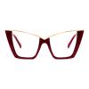 FEISEDY Fashion Cat Eye Blue Light Blocking Glasses for Women Fake Retro Eyeglasses Oversized Stylish Eyewear Frame B0240