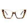 FEISEDY Fashion Cat Eye Blue Light Blocking Glasses for Women Fake Retro Eyeglasses Oversized Stylish Eyewear Frame B0240 view 1