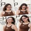 FEISEDY Fashion Cat Eye Blue Light Blocking Glasses for Women Fake Retro Eyeglasses Oversized Stylish Eyewear Frame B0240 view 2