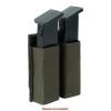 TACNEX Double Pistol Magazine Pouch w/Belt/MOLLE Snap Strap 9mm Mag Holster w/Quick Release Insert Open Top Mag Retention Case Nylon Mag Holder for Battle Belt Duty Vest Chest Rig RG view 2