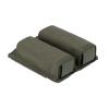 TACNEX Double Pistol Magazine Pouch w/Belt/MOLLE Snap Strap 9mm Mag Holster w/Quick Release Insert Open Top Mag Retention Case Nylon Mag Holder for Battle Belt Duty Vest Chest Rig RG view 4