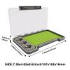 AVENTIK EUPHENG Fly Fishing Boxes Silicone Super Slim Fishing Storage Fishing Tackle Case Waterproof Pocket 7.36"X4.02"X0.63"/5.39"X3.74" X0.63'' (2PC-G048LB:7.36"X4.02"X0.63" with Hook fly threader) view 2