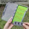 AVENTIK EUPHENG Fly Fishing Boxes Silicone Super Slim Fishing Storage Fishing Tackle Case Waterproof Pocket 7.36"X4.02"X0.63"/5.39"X3.74" X0.63'' (2PC-G048LB:7.36"X4.02"X0.63" with Hook fly threader) view 3