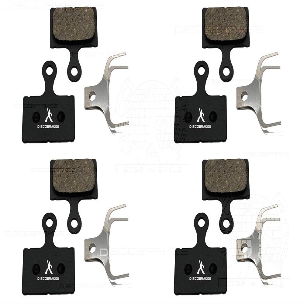 DiscoBrakes 4 Pairs of Ceramic Compound Pads Compatible with Tektro HD-R510 HD-R310 Disc Brakes, F10XS F10BS FM Brake Caliper