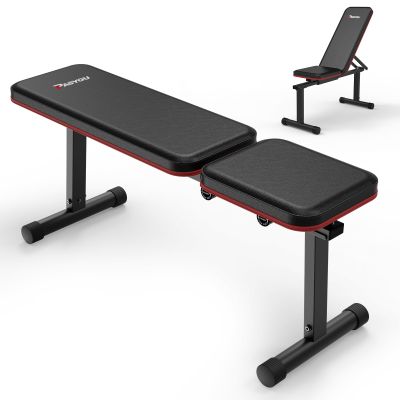 PASYOU Adjustable Weight Bench, Flat & Incline Strength Training Bench for Home Gym, 5 Incline Levels, 600 lb Weight Capacity, Multifunctional Workout Bench