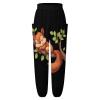 Squirrel Sleep Sweatpants for Women Baggy Joggers Pants Lounge Trousers with Pockets L view 3