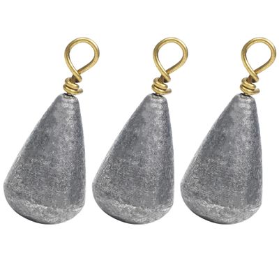 Fishing Weight Sinkers,15/30 Pieces Bass Casting Sinker Weights Bell Sinker Catfish Weight Streamline Drop Shot Sinker Saltwater 1/2oz - 30 Pack