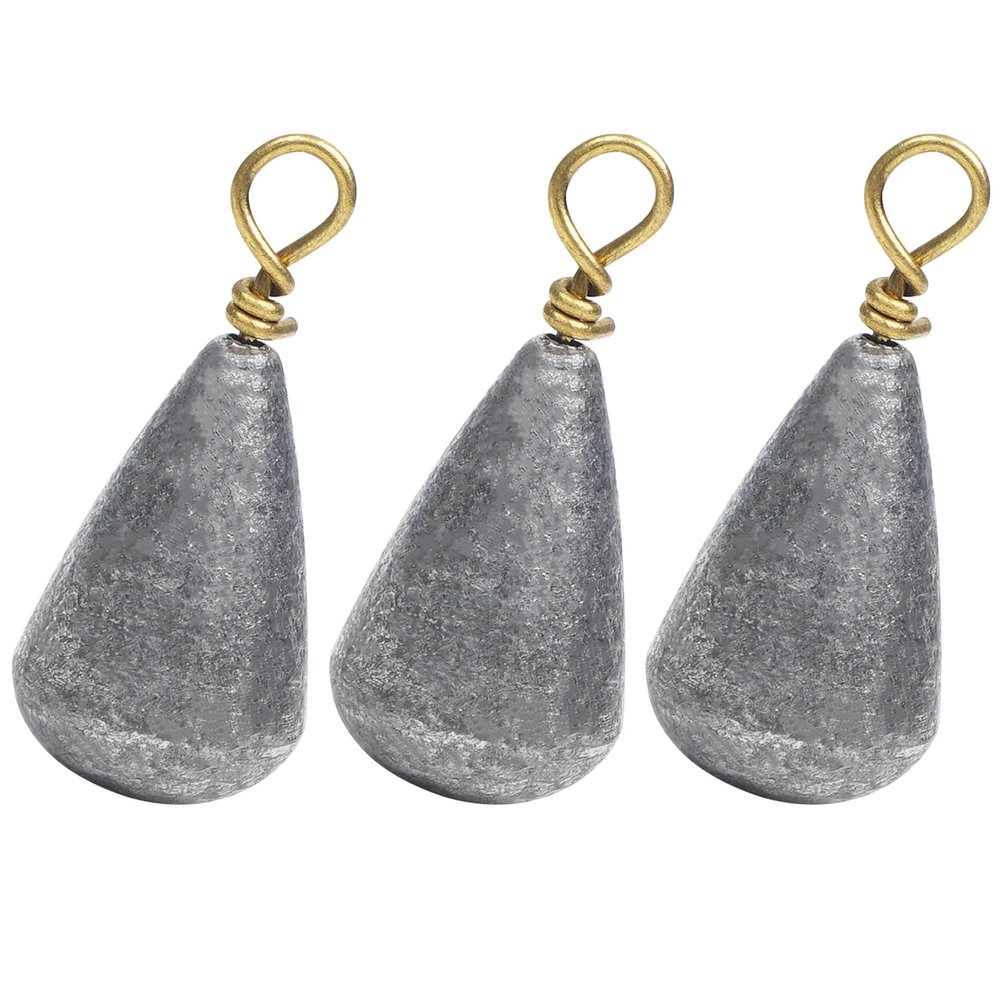 Fishing Weight Sinkers,15/30 Pieces Bass Casting Sinker Weights Bell Sinker Catfish Weight Streamline Drop Shot Sinker Saltwater 1/2oz - 30 Pack
