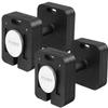 IFAST Adjustable Dumbbells set Two 80LB Square Dumbbells 9 in 1 Free Weights for Multiweight Options Quick-Lock Adjustable Dumbbell Sets with Anti-Slip Steel Handle for Full-Body Home Gym Workouts (Black,160LB) view 1