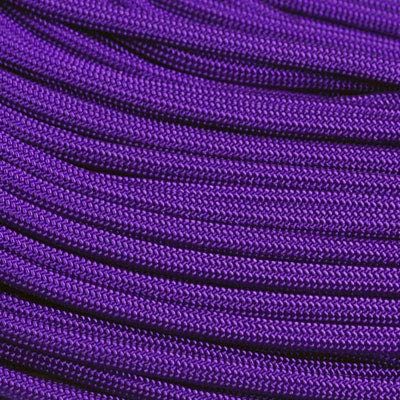 The Paracord Store 550 Type III Tactical Paracord -100 Ft Hank, Acid Purple - Heavy Duty Parachute Survival Cord for Active Outdoors, Camping, and Emergency - USA Made Utility Cord