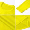 Yellow Mens Compression Shirts Long Sleeve Athletic Workout Baselayers Quick Dry Sports Gear Running Tops view 4