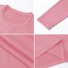 Pink Compression Shirts for Men Long Sleeve Athletic Workout Baselayers Quick Dry Sports Gear Running Tops view 3