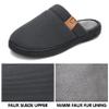 DL Men's Memory Foam Slippers Soft Men House Shoes Comfort Slip on Bedroom Slippers for Men with Anti-Skid Lightweight Sole Breathable Indoor and Outdoor,Dark Gray, Size7-8 view 4