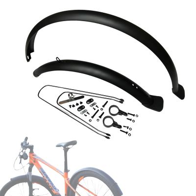WRUIOY Mountain Bike Fenders Full Coverage Bicycle Mudguard Set Suitable for 27.5" x 1.95/2.02.1/2.25 Mountain Bike Front and Rear Mudguards (1.95''(60mm))