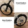 WRUIOY Mountain Bike Fenders Full Coverage Bicycle Mudguard Set Suitable for 27.5" x 1.95/2.02.1/2.25 Mountain Bike Front and Rear Mudguards (1.95''(60mm)) view 2