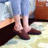 DL Men's Memory Foam Slippers with Fuzzy Plush Lining, Slip on House Slippers with Indoor Outdoor Anti-Skid Rubber Sole,Tan, Size13-14 view 2