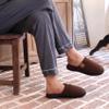 DL Men's Memory Foam Slippers with Fuzzy Plush Lining, Slip on House Slippers with Indoor Outdoor Anti-Skid Rubber Sole,Tan, Size13-14 view 3