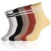 SeiorHou Striped Socks Women Tube Socks Retro Style Colorful Crew Funny Sock for Women(Small,6 Pairs,Multicolor 03) view 1