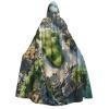 Jyckat Beach Golf Course - Cosplay Robe Costume Hooded Cloak, Halloween Cosplay Costume Robe Cloak Cape view 1