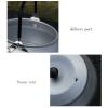 Camping Kettle, Lightweight Aluminum Alloy Portable Camp Teapot Coffee Pot for Outdoor Grilling Silver view 2