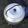 Camping Kettle, Lightweight Aluminum Alloy Portable Camp Teapot Coffee Pot for Outdoor Grilling Silver view 4