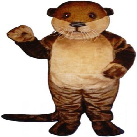 Brown Ollie Otter Mascot Costume Adult Size for Men & Women with Built-in Fan Inside the Head