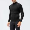 Men's Compression Shirts Long Sleeve Athletic Running Tops Football Turtle Neck Shirts Sport Baselayer Undershirt view 3
