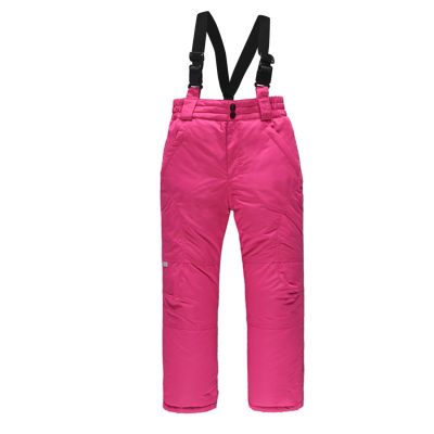 Kids' Insulated Snow Bib Overalls Boys Girls Unisex Classic Snow Pant Ski Pants Winter Snowsuit (Pink, 11-12 Years)