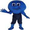 Blue Comet Mascot Costume Adult Size for Men & Women with Built-in Fan Inside the Head view 2