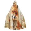 Jyckat Cute Animal Fox Flower - Cosplay Robe Costume Hooded Cloak, Halloween Cosplay Costume Robe Cloak Cape view 1