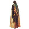 Jyckat Cool Bull Riding - Cosplay Robe Costume Hooded Cloak, Halloween Cosplay Costume Robe Cloak Cape view 4