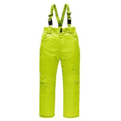 Kids' Insulated Snow Bib Overalls Boys Girls Unisex Classic Snow Pant Ski Pants Winter Snowsuit (Yellow, 11-12 Years)