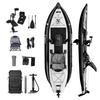 Inflatable Pedal Boat|Sit on Top Pedal Drive Fishing Kayak One Person Boat Stand Up Kayak for Adults Suitable for Rivers, Oceans, Lakes, Fun Water Sports view 1
