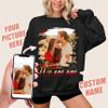 JIX & JOKY Personalized Sweatshirt with Photo Custom Face Shirt Create Your Own Custom Sweatshirt Vintage Face Photo Gift for Birthday Valentines Day Christmas view 2